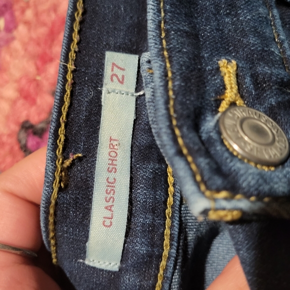 Levi's Classic Shorts Denim Jean Blue Women's 27 - Picture 3 of 5